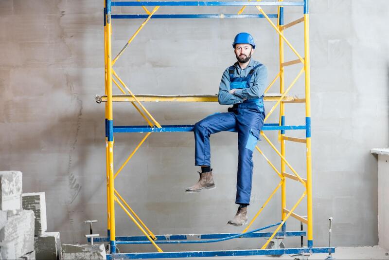 andaime para obra colaborador