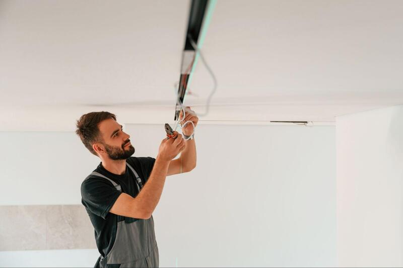 rachaduras no teto iluminacao